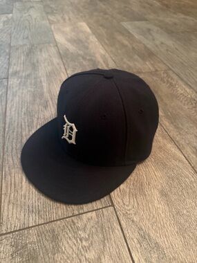 Detroit Tigers New Era Navy and Black 59FIFTY Fitted MLB Cap 6 7/8